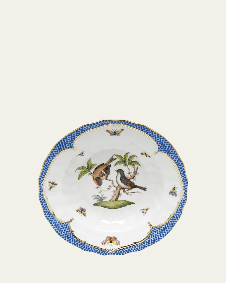 Rothschild Blue Motif 12 Rim Soup Bowl